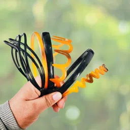 anna stella Trendy Multicolor Plastic Hairband Set – Lightweight and Durable Hair Band image 5