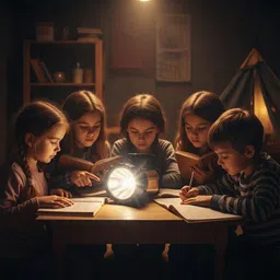 apexbeam High Power LED Torch with Long Range Focus and Quick Recharge System 10 hrs Torch Emergency Light image 3