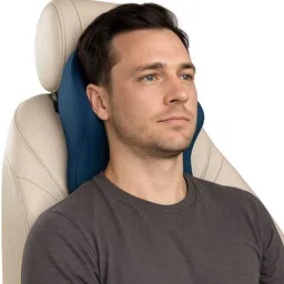 snug stuff Blue Memory Foam Car Pillow Cushion for Universal For Car image 2