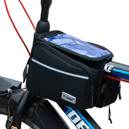 yumin Polyester Cycle Double Sided Front Frame/Tube Bag with Touch Screen Bicycle Phone Holder-picture-15