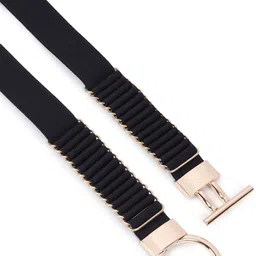 dressberry Women Black Canvas Belt image 3