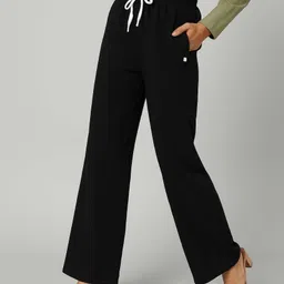 swadwshitraders Pack of 2 Women Solid Black, Pink Track Pants image 3