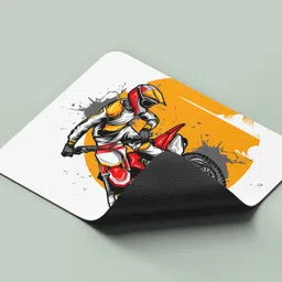 ARTOLIC Motocross s Solid Color Mouse Pad for Office & Gaming | Premium Non-Slip Rubber Non Slip Base Mousepad image 4