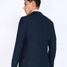 peter england Men Solid Single Breasted Formal Blazer image 4