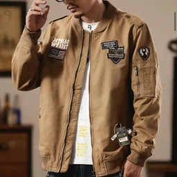 futse peno Men Solid, Printed Biker/Riding Jacket image 2