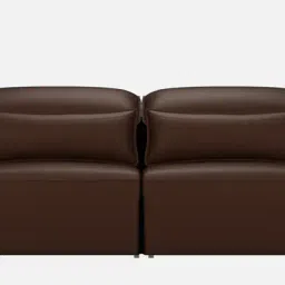 durian Serena Leatherette 3 Seater Sofa In Brown Colour With Remote Control Function image 3
