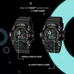 blutech Digital Watch - For Boys Brand - A Digital Watch With LED Shockproof Multi-Fun image 3