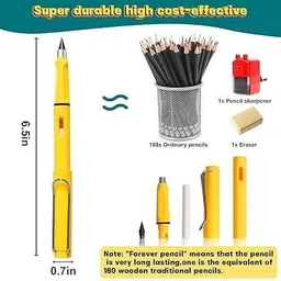 taabar Portable Reusable Erasable Writing Pencil (4 Pcs) (Multicolor) Pencil-picture-25