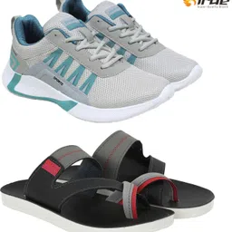 Birde Stylish Combo Pack of 2 Lightweight Gym, Running Shoes With Sandals Walking Shoes For Men-picture-36