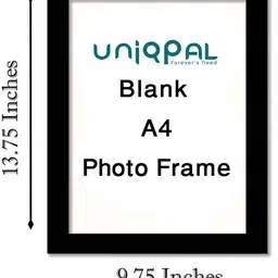 uniqpal A4 Size Black Picture Frame - Set of 5 - Fits 8x 12 inch A4 Photo Frame image 2