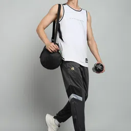 qalm brothers Men Solid Grey Track Pants image 4