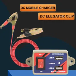 electronics crafts DC MOBILE CHARGER 2 USB PORT 3.2 A Bike Mobile Charger image 3