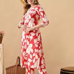 kjfab Women Pure Cotton Kurta Pant Set image 3