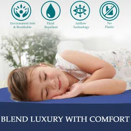 trance home linen Single Size Fitted Polyster Breathable, Waterproof Mattress Cover image 4