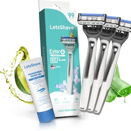letsshave Evior 6 Portable Razor for Women with Transparent Shave Gel 15ml, Women-picture-14