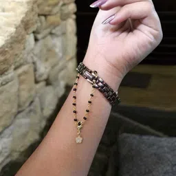 LBV Flower Charm With Gold Plated Alloy Chain Watch Charm for Girls and Women Sterling Silver Watch Charm image 4