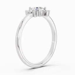 Sparkles Lab Grown Diamond 14kt White Gold ring image 3