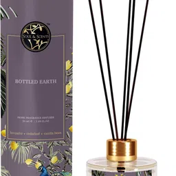soul & scents Bottled Earth Diffuser Fragrance Lavender Cedarleaf Vanilla & Get 5 Rattan Stick Diffuser Set-picture-21