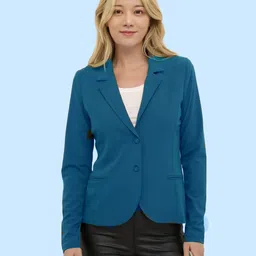 rocksy Women Solid Single Breasted Casual Blazer-picture-29