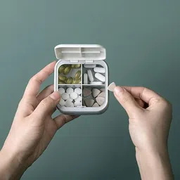 dhruti enterprise 7 Pill Box 4 Grids Tablet Storage Case Portable Travel Pill Box image 4