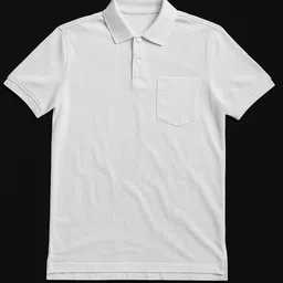 tss Men Solid Peter Pan Collar Reversible Pure Cotton White T-Shirt image 1