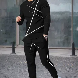 tripr Printed Men Track Suit image 1