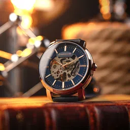 earnshaw New Holland Skeleton Automatic Analog Watch - For Men ES-8297-06 image 5