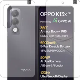 rottguard Front and Back Tempered Glass for oppo k13x 5g-picture-21