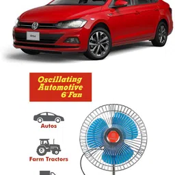 genipap Oscillating Fan 6 Inch 12V Automotive For Car/Truck/Auto rickshaw-PKN1252 Car Interior Fan image 1