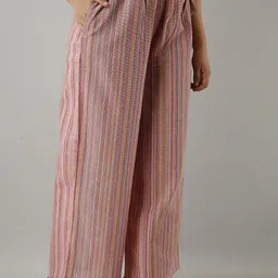 kanchuk Women Regular Fit Multicolor Pure Cotton Trousers image 3