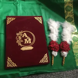 qubool hai Customize Nikah Nama With Nikah Pen for Wedding Greating card(Pack of 2) Greeting Card-picture-14