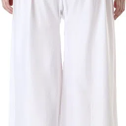 humper Pack of 2 Women Relaxed Black, White Viscose Rayon Trousers image 4