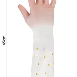 maauvtor Long Rubber Gloves Dishwashing Cleaning Reusable Flock Lining Kitchen Wet and Dry Glove Set image 4