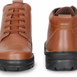 pillaa Genuine Leather Lace-Up Ankle Boots For Men image 3