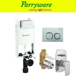 parryware Half Frame Concealed Cistern, with divater body upper Euclid set of 1 pic 195 Dual Flush Tank-picture-15