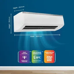 daikin 0.85 Ton 3 Star Split AC - White, Grey image 3