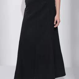 tokyo talkies Women Solid A-line Black Skirt-picture-21