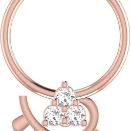 avsar Dhwani 18kt Diamond Rose Gold Nose Wire-picture-13
