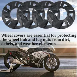 asryd 17 inch 4pc New Latest PRO Disc Bike Wheel Cover For TVS Apache Bike Fairing Kit image 5