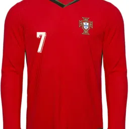 teky Men Printed Round Neck Polyester Red T-Shirt image 2