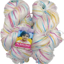 Micro Rangoli Knitting Yarn Wool(200 gm) shade 02 Crochet yarn Best thread-image-7