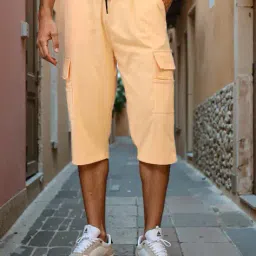 Shein Below The Knee Length Loose Fit Track Shorts with Pockets image 1