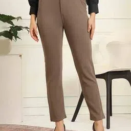 fithub Women Slim Fit Trousers with Insert Pockets-picture-48