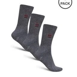 dollar Pack of 3 Ribbed Mid-Calf Length Socks-picture-45