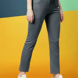 7 threads Women Straight Track Pants with Insert Pockets-picture-45