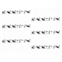 Kamal Coat Hook 1x6 (Square), ACC-1055-S6 (Pack of 6)-picture-39