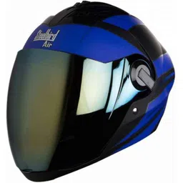 Steelbird SBA-2 Streak Matt Black &a; Blue Helmet, Size (Large, 600mm)-picture-21