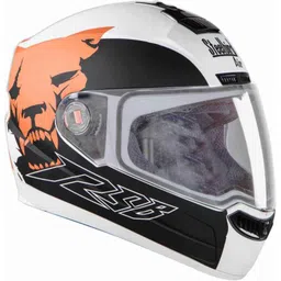 Steelbird SBA-1 Beast Matt White &a; Red Helmet, Size (Medium, 580mm) image 3