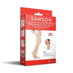 Samson GS-1201A Beige Class-I Thigh High Compression Stocking, Size: XXL image 4