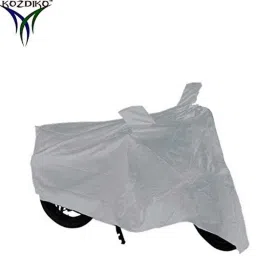 Kozdiko Polyester Silver Scooty Body Cover with Mirror Pockets for TVS Jupiter 125 image 2